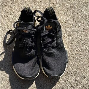 Adidas black and yellow sneaker